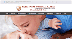 Desktop Screenshot of gurunanakhospitalkarnal.com