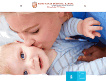 Tablet Screenshot of gurunanakhospitalkarnal.com